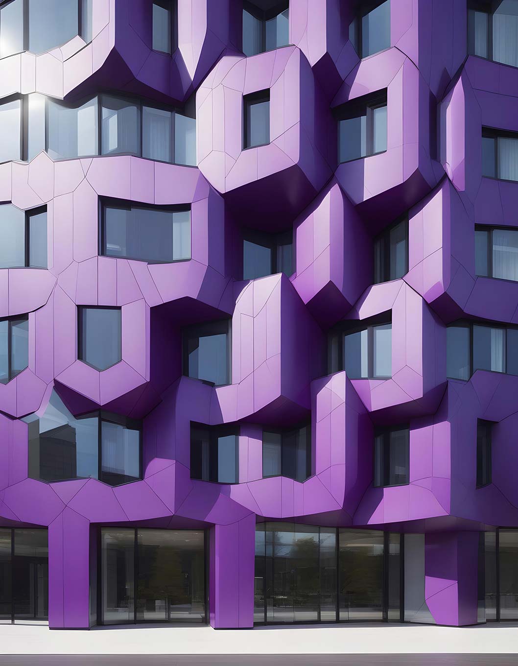purple facade