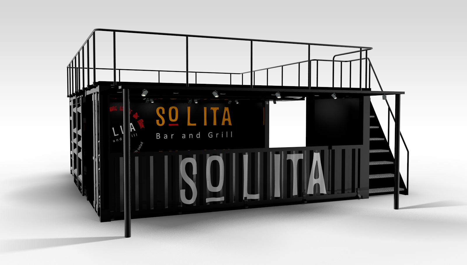 Shipping Container Pop-up Restaurant